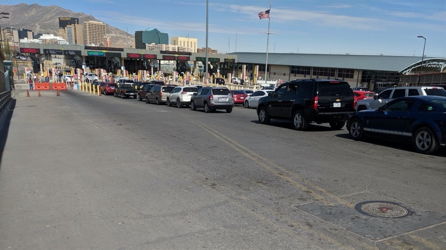 Busy Border Crossing in Texas