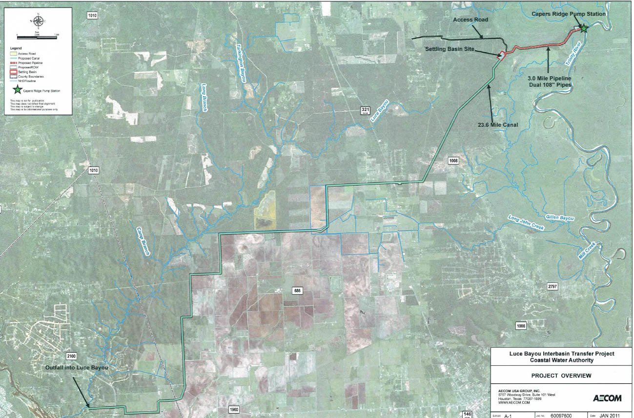 Luce Bayou Map