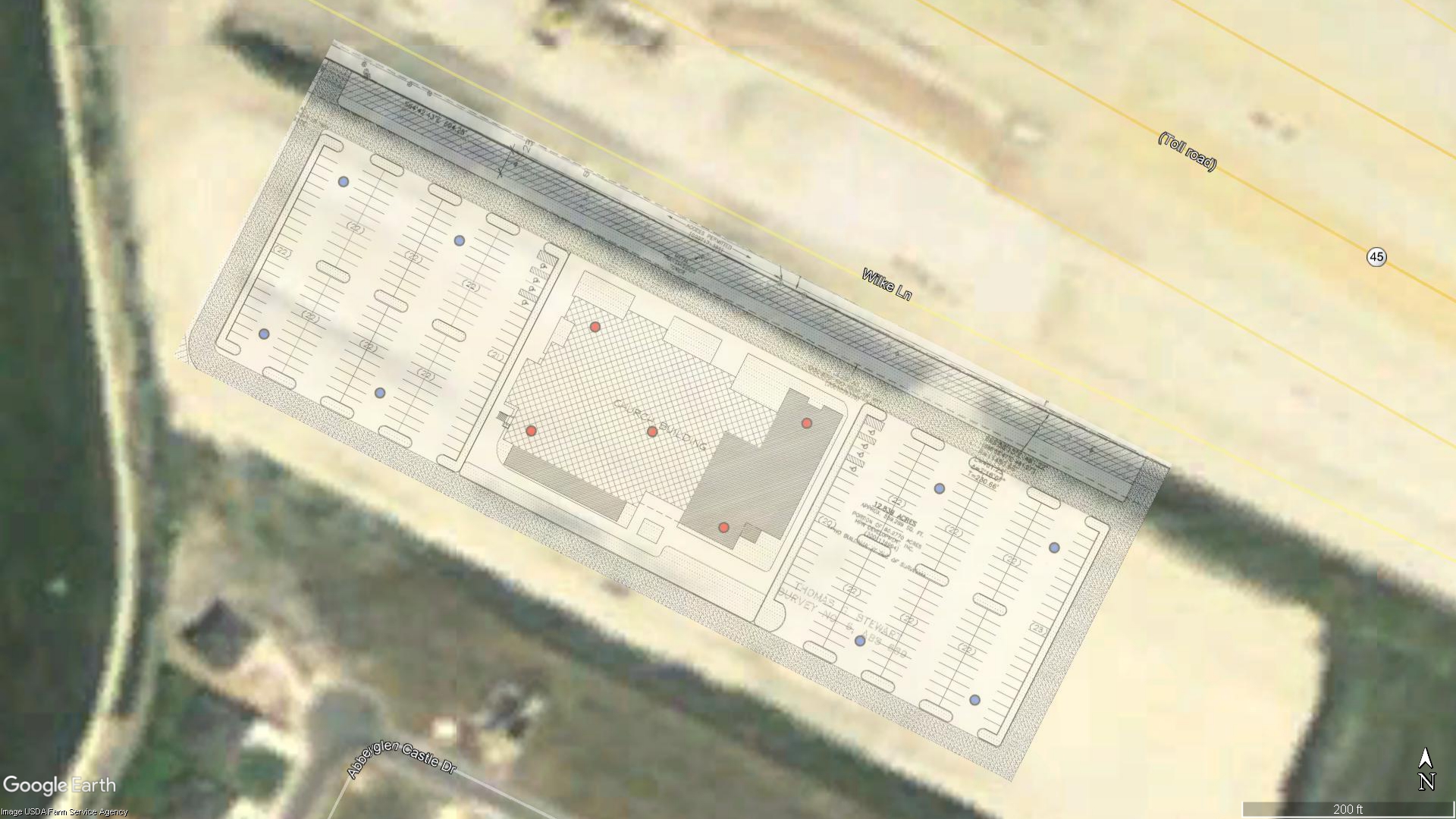 Victory Church - Disturbed Area Overview Map