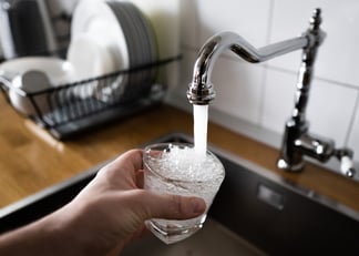 drinking water - kitchen sink
